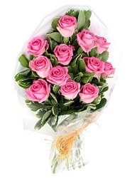 ucuz ve kaliteli firmamzdan 11 adet pembe glden buket iei