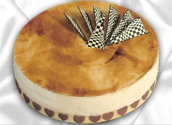 karamelli 4 ile 6 kiilik yapasta pasta siparii gnderin iek modeli
